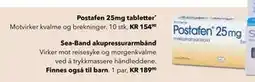 Apotek 1 Postafen 25mg tabletter tilbud
