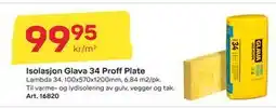 Byggmax Isolasjon Glava 34 Proff Plate tilbud