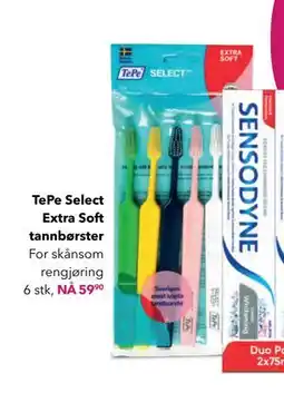 Apotek 1 TePe Select Extra Soft tannbørster tilbud