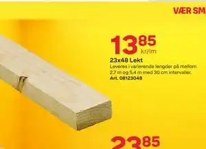 Byggmax 23x48 Lekt tilbud