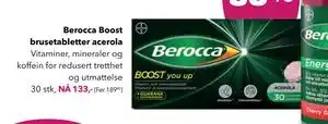 Apotek 1 Berocca Boost brusetabletter acerola tilbud