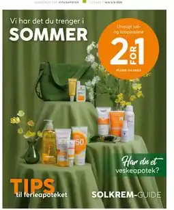 Vitusapotek Utvalgt sol- og kroppspleie 2 for 1 tilbud