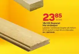 Byggmax 18x120 Rupanel Har endespor tilbud