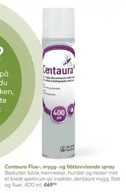 Vitusapotek Centaura Flue-, mygg- og flåttavvisende spray tilbud