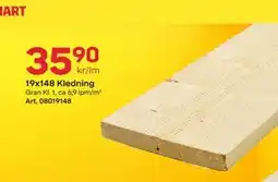 Byggmax 19x148 Kledning tilbud