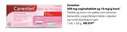 Apotek 1 Canesten 500 mg vaginaltablett og 10 mg/g krem tilbud