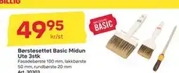 Byggmax Børstesettet Basic Midun Ute 3stk tilbud