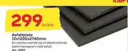 Byggmax Asfaltplate 12x1200x2740mm tilbud