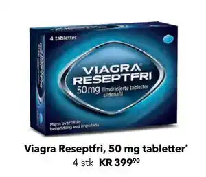 Apotek 1 Viagra Reseptfri, 50 mg tabletter tilbud