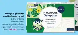 Apotek 1 Omega-3 geléputer med D-vitamin og jod tilbud