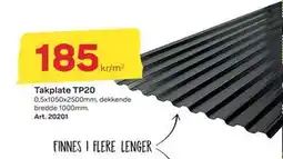 Byggmax Takplate TP20 tilbud