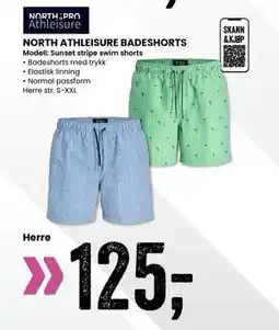 Sport Outlet NORTH ATHLEISURE BADESHORTS tilbud