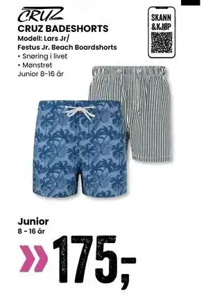 Sport Outlet CRUZ BADESHORTS tilbud