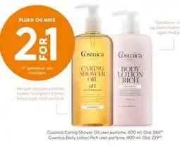 Vitusapotek Cosmica Body Lotion Rich uten parfyme tilbud