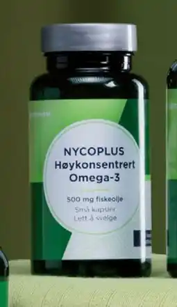 Vitusapotek Nycoplus Høykonsentrert Omega-3 500 mg tilbud