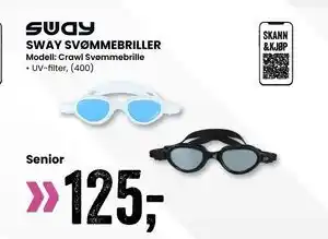 Sport Outlet SWAY SVØMMEBRILLER tilbud