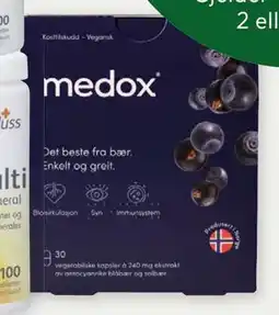 Vitusapotek Medox antocyaner, 30 kaps tilbud