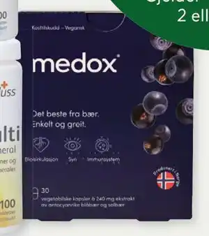 Vitusapotek Medox antocyaner, 30 kaps tilbud
