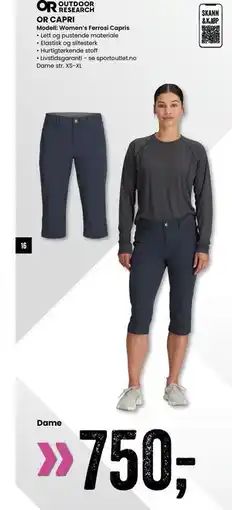 Sport Outlet OR CAPRI tilbud