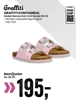 Sport Outlet GRAFFITI KORKSANDAL tilbud