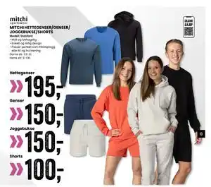 Sport Outlet MITCHI HETTEGENSER/GENSER/ JOGGEBUKSE/SHORTS tilbud