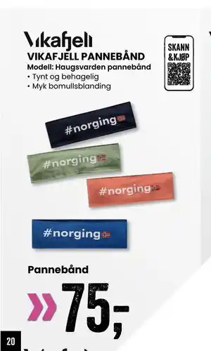 Sport Outlet VIKAFJELL PANNEBÅND tilbud