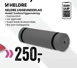 Sport Outlet HELDRE LIGGEUNDERLAG tilbud