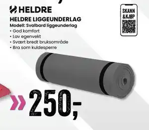 Sport Outlet HELDRE LIGGEUNDERLAG tilbud