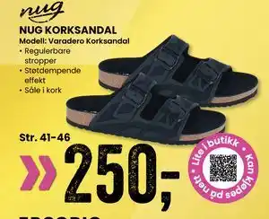 Sport Outlet NUG KORKSANDAL tilbud