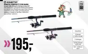 Sport Outlet KINETIC FISKESETT FOR BARN tilbud