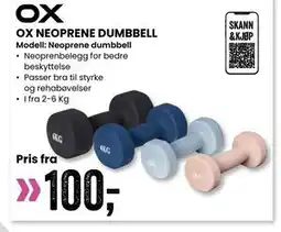 Sport Outlet OX NEOPRENE DUMBBELL tilbud