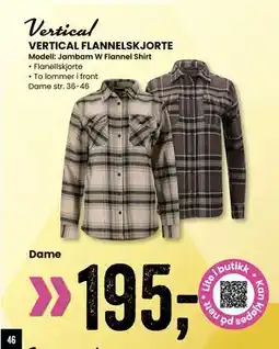 Sport Outlet VERTICAL FLANNELSKJORTE tilbud
