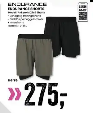 Sport Outlet ENDURANCE SHORTS tilbud