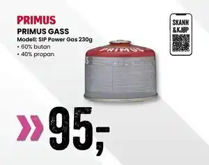 Sport Outlet PRIMUS GASS tilbud