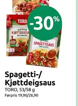 Joker Spagetti-/ Kjøttdeigsaus tilbud