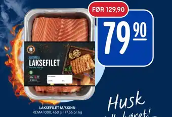 Rema 1000 Laksefilet m/skinn tilbud