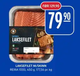 Rema 1000 Laksefilet m/skinn tilbud