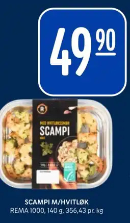 Rema 1000 Scampi m/hvitløk tilbud