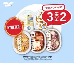 Rema 1000 Tapas/ferdigretter merket 3 for tilbud
