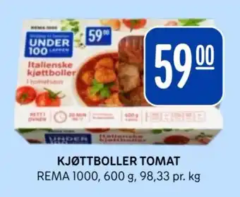 Rema 1000 Kjøttboller tomat tilbud
