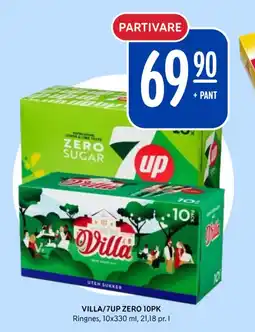Rema 1000 Villa/7up zero 10pk tilbud