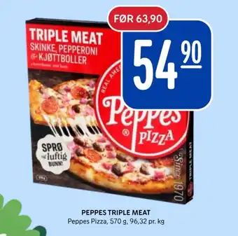 Rema 1000 Peppes triple meat tilbud