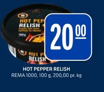 Rema 1000 Hot pepper relish tilbud