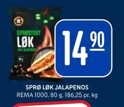 Rema 1000 Sprø løk jalapenos tilbud