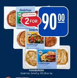 Rema 1000 GODE HAV Fiskeburger tilbud