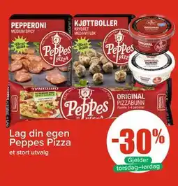Spar Lag din egen Peppes Pizza tilbud