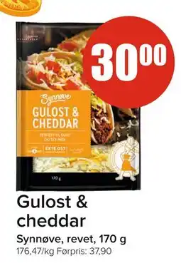 Spar Gulost & cheddar tilbud