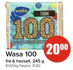 Spar Wasa 100 tilbud