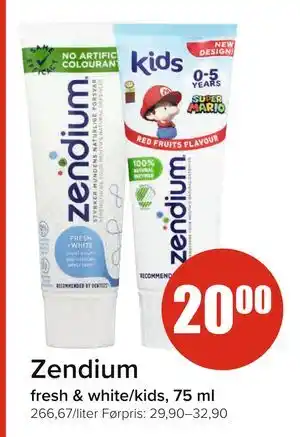 Spar Zendium tilbud