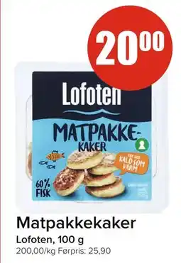 Spar Matpakkekaker tilbud